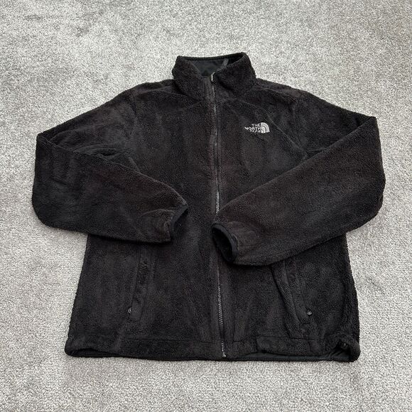 The North Face Osito AAHY Fleece Jacket Womens Medium Black Full Zip Outdoor - Picture 1 of 12